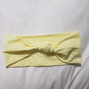 Summer Yellow Cotton Knot Headband or Headwrap